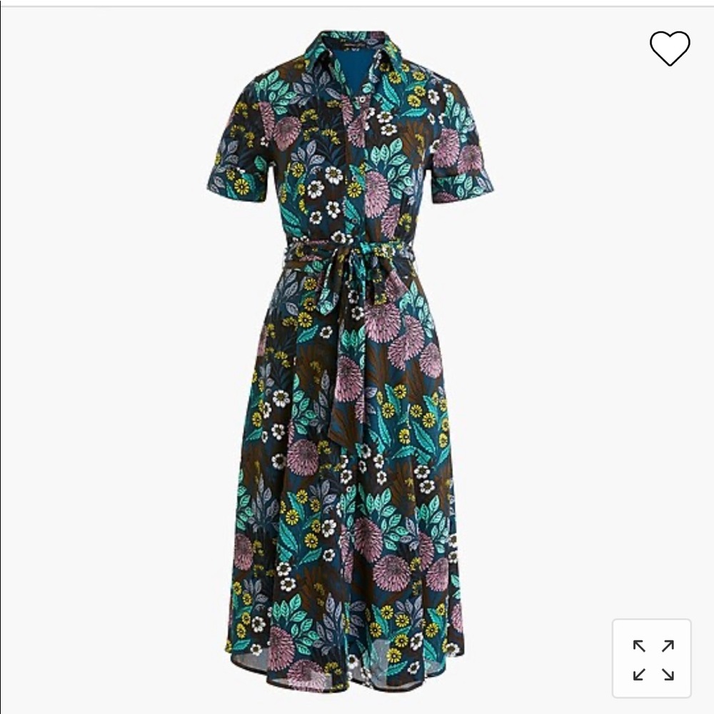 NWOT J.Crew X Abigail Borg shirtdress
